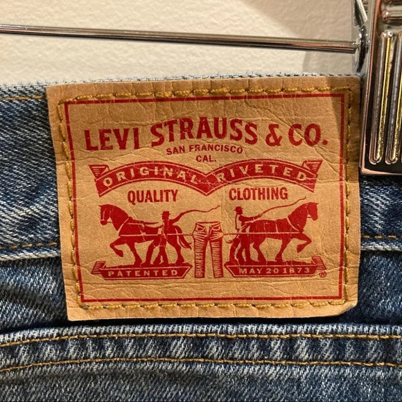 LEVI’S Sz 30 Emoji Jeans Denim Mini  Skirt - Picture 5 of 8